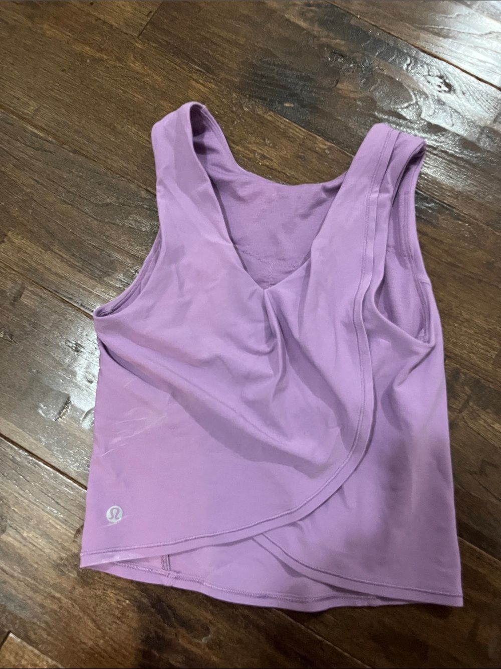 lululemon athletica Lilac Draped V-Neck Tank